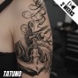 Tatuaż jagua półtrwały zakotwiczona nadzieja