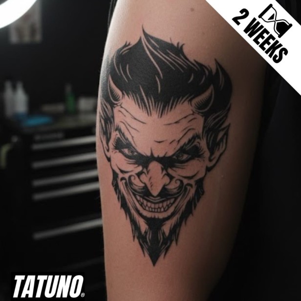 Tatuaż jagua półtrwały mroczny demon
