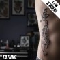 Tatuaż jagua półtrwały tygrysy z kanji