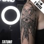 Tatuaż jagua półtrwały oko feniksa