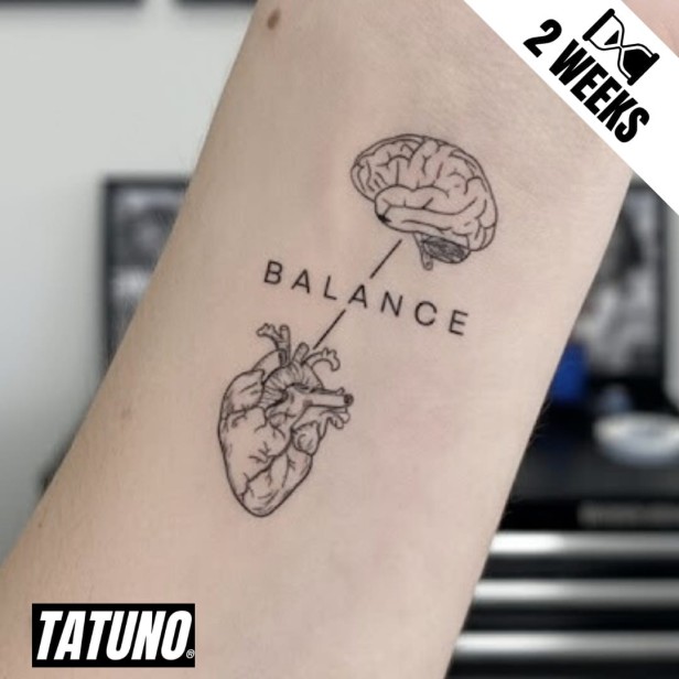Tatuaż jagua półtrwały rozum vs serce