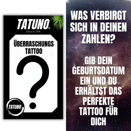 Semipermanentes Tattoo gross überraschung