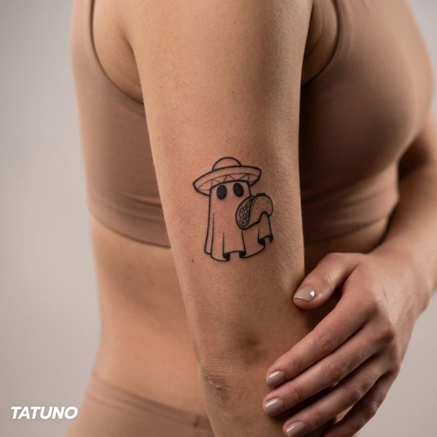 Tatuaż półtrwały taco duch