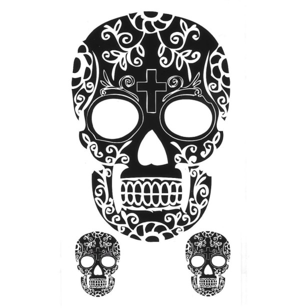 Tatuaż czaszka meksykańska