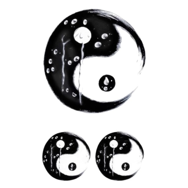 Tatuaż mały znak yin yang