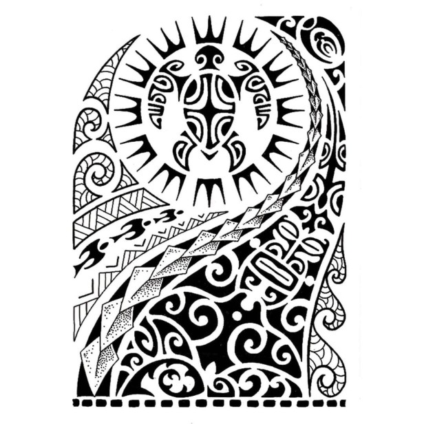 Tatuaż zmywalny aztecki